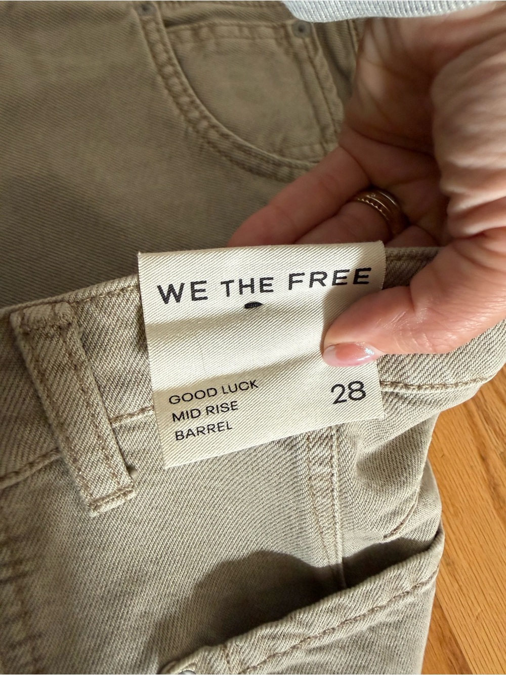 Free People Mid Rise Barrel - Picture 4 of 5